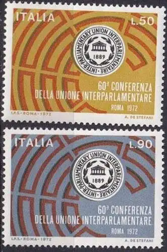 ITALIEN 1972 Mi-Nr. 1373/74 ** MNH