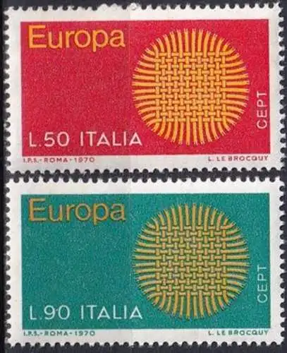 ITALIEN 1970 Mi-Nr. 1309/10 ** MNH