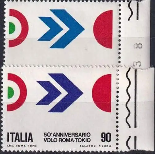 ITALIEN 1970 Mi-Nr. 1307/08 ** MNH