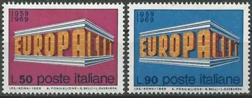 ITALIEN 1969 Mi-Nr. 1295/96 ** MNH