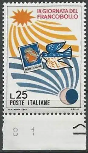 ITALIEN 1967 Mi-Nr. 1250 ** MNH