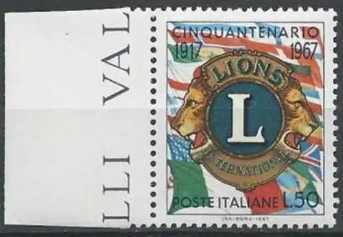ITALIEN 1967 Mi-Nr. 1245 ** MNH