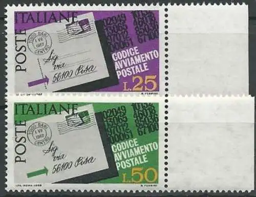ITALIEN 1967 Mi-Nr. 1237/38 ** MNH