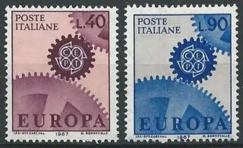 ITALIEN 1967 Mi-Nr. 1224/25 ** MNH