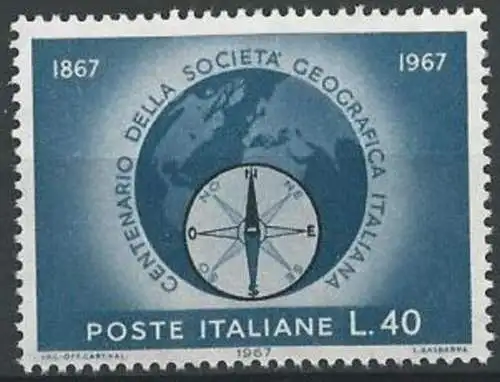 ITALIEN 1967 Mi-Nr. 1220 ** MNH