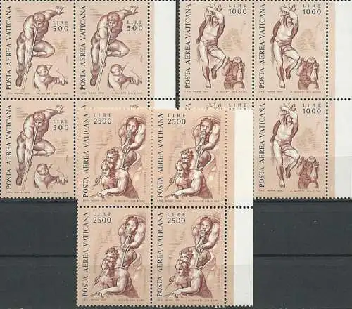 VATIKAN 1976 Mi-Nr. 675/77 Viererblocks ** MNH