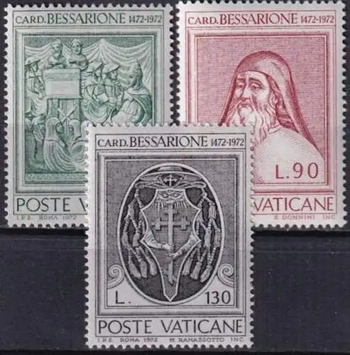 VATIKAN 1972 Mi-Nr. 610/12 ** MNH