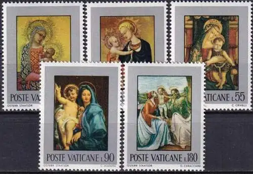 VATIKAN 1971 Mi-Nr. 581/85 ** MNH