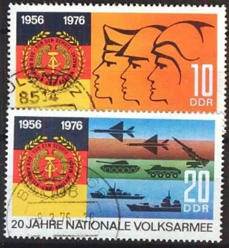 DDR 1976 Mi-Nr. 2116/17 o used