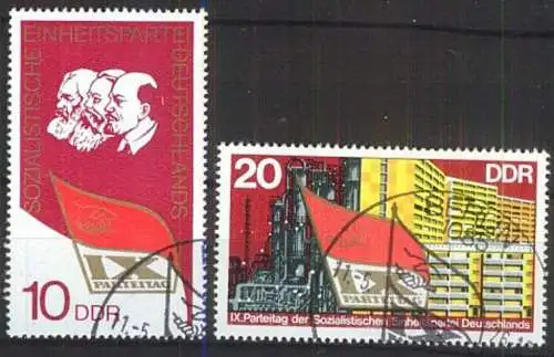 DDR 1976 Mi-Nr. 2123/24 o used