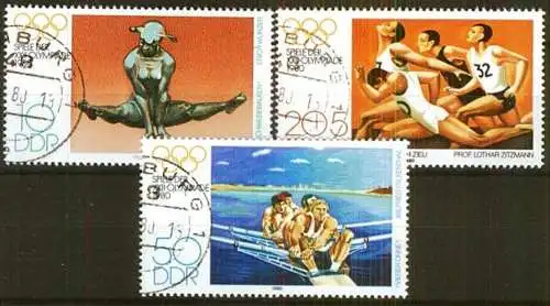 DDR 1980 Mi-Nr. 2503/05 o used