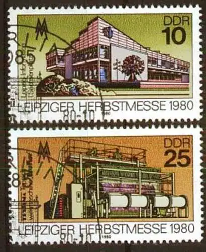 DDR 1980 Mi-Nr. 2539/40 o used