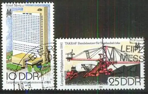 DDR 1981 Mi-Nr. 2593/94 o used