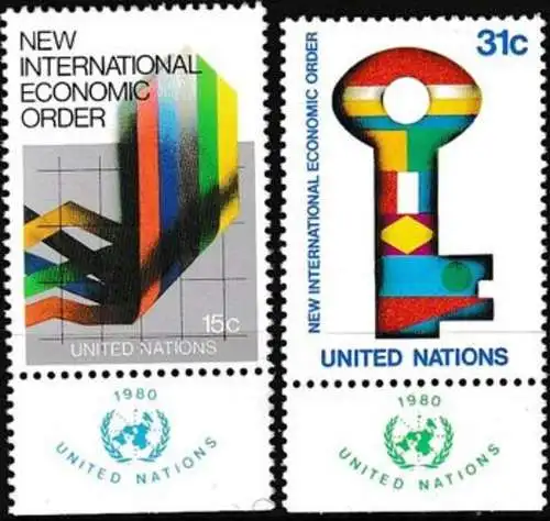 UNO NEW YORK 1980 Mi-Nr. 340/41 ** MNH