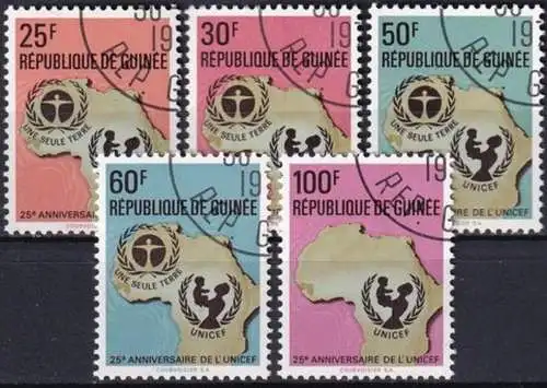 GUINEA 1972 Mi-Nr. 654/58 o used - aus Abo