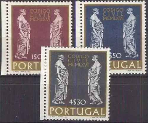 PORTUGAL 1967 Mi-Nr. 1033/35 ** MNH