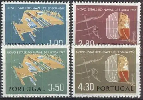 PORTUGAL 1967 Mi-Nr. 1036/39 ** MNH