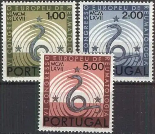 PORTUGAL 1967 Mi-Nr. 1040/42 ** MNH