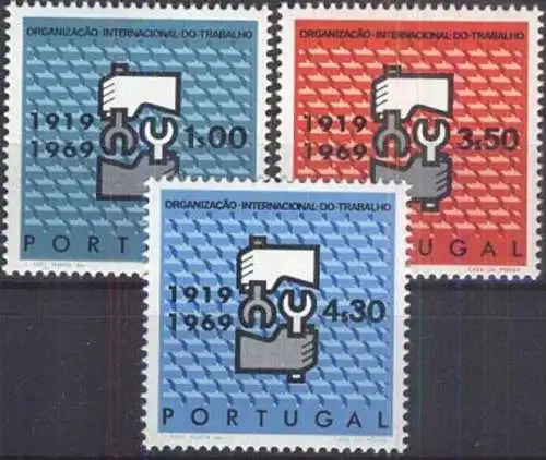 PORTUGAL 1969 Mi-Nr. 1076/78 ** MNH