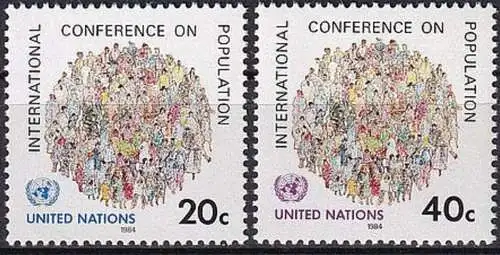 UNO NEW YORK 1984 Mi-Nr. 440/41 ** MNH