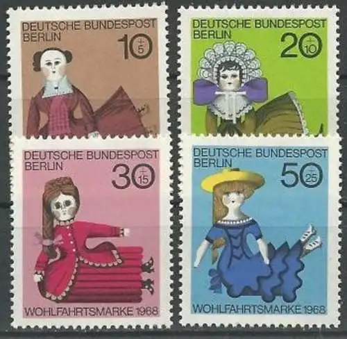 BERLIN 1968 Mi-Nr. 322/25 ** MNH