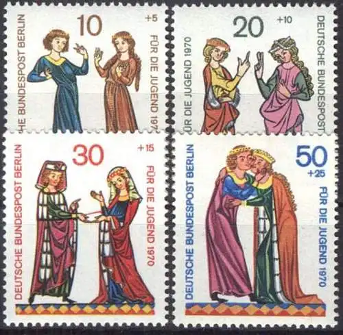 BERLIN 1970 Mi-Nr. 354/57 ** MNH