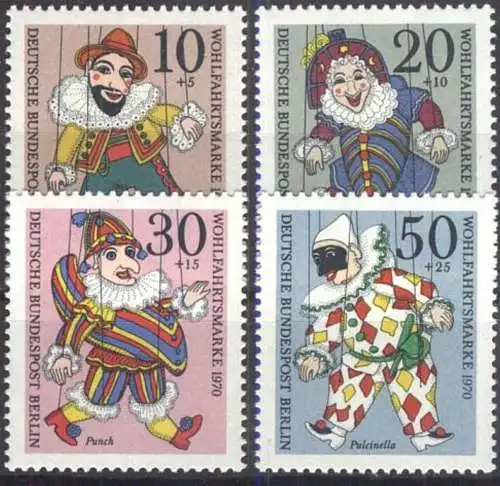 BERLIN 1970 Mi-Nr. 373/76 ** MNH