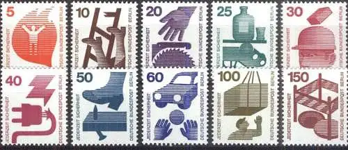 BERLIN 1971 Mi-Nr. 402/11 A ** MNH