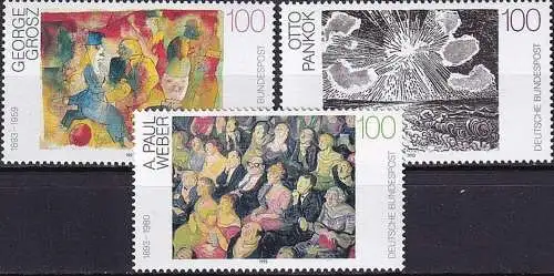 DEUTSCHLAND 1993 Mi-Nr. 1656/58 ** MNH