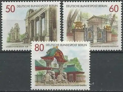 BERLIN 1986 Mi-Nr. 761/63 ** MNH