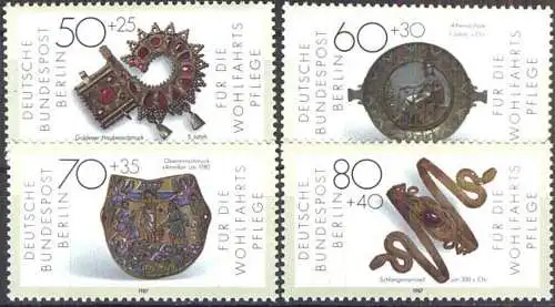 BERLIN 1987 Mi-Nr. 789/92 ** MNH