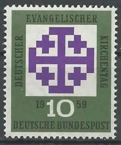 DEUTSCHLAND 1959 Mi-Nr. 314 ** MNH