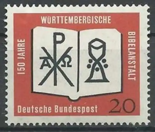 DEUTSCHLAND 1962 Mi-Nr. 382 ** MNH