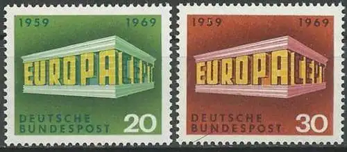 DEUTSCHLAND 1969 Mi-Nr. 583/84 ** MNH