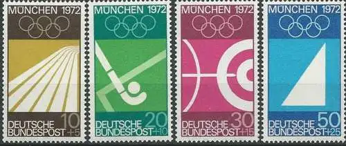 DEUTSCHLAND 1969 Mi-Nr. 587/90 ** MNH