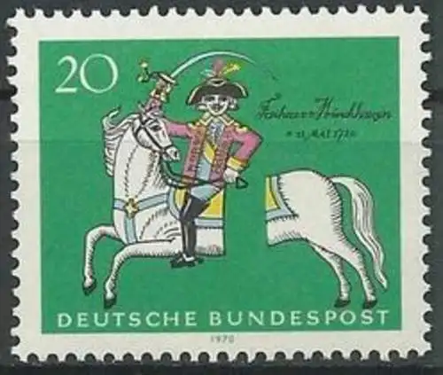 DEUTSCHLAND 1970 Mi-Nr. 623 ** MNH