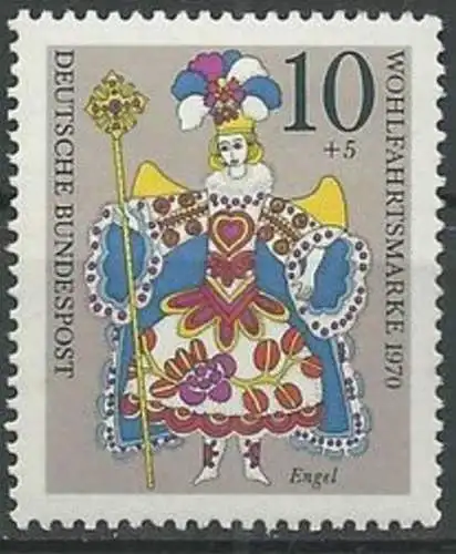 DEUTSCHLAND 1970 Mi-Nr. 655 ** MNH