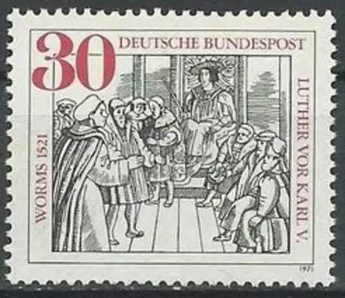 DEUTSCHLAND 1971 Mi-Nr. 669 ** MNH