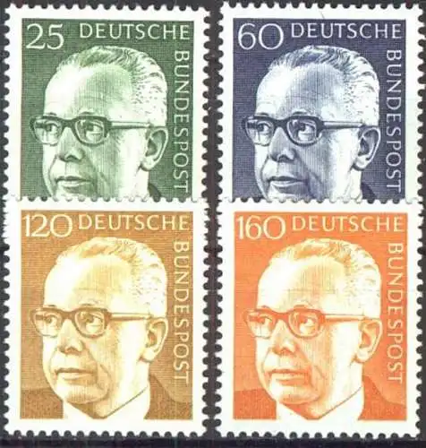 DEUTSCHLAND 1971 Mi-Nr. 689/92 ** MNH