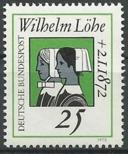 DEUTSCHLAND 1972 Mi-Nr. 710 ** MNH