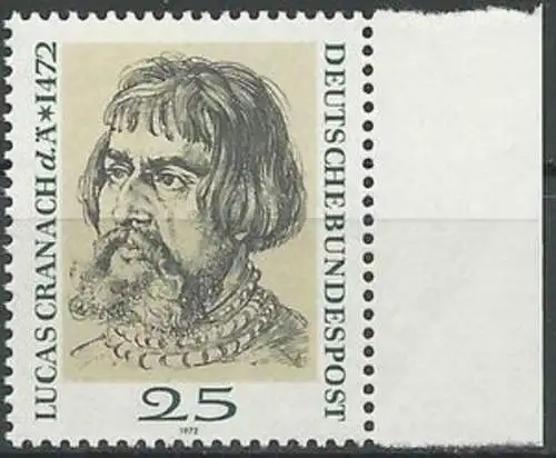 DEUTSCHLAND 1972 Mi-Nr. 718 ** MNH