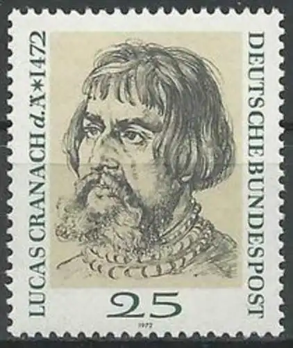 DEUTSCHLAND 1972 Mi-Nr. 718 ** MNH