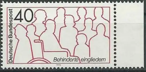 DEUTSCHLAND 1974 Mi-Nr. 796 ** MNH