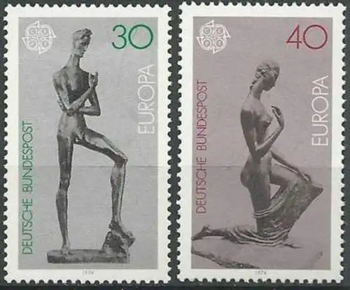 DEUTSCHLAND 1974 Mi-Nr. 804/05 ** MNH