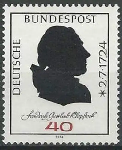 DEUTSCHLAND 1974 Mi-Nr. 809 ** MNH