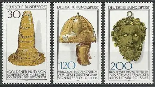 DEUTSCHLAND 1977 Mi-Nr. 943/45 ** MNH