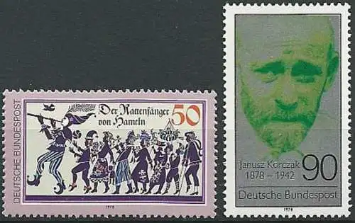 DEUTSCHLAND 1978 Mi-Nr. 972 973 ** MNH