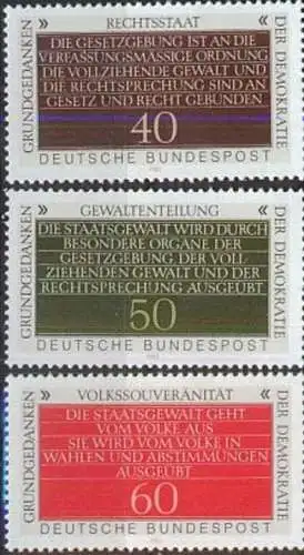 DEUTSCHLAND 1981 Mi-Nr. 1105/07 ** MNH