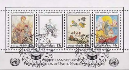 UNO NEW YORK 1986 Mi-Nr. Block 9 o used - aus Abo