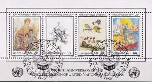 UNO NEW YORK 1986 Mi-Nr. Block 9 o used - aus Abo